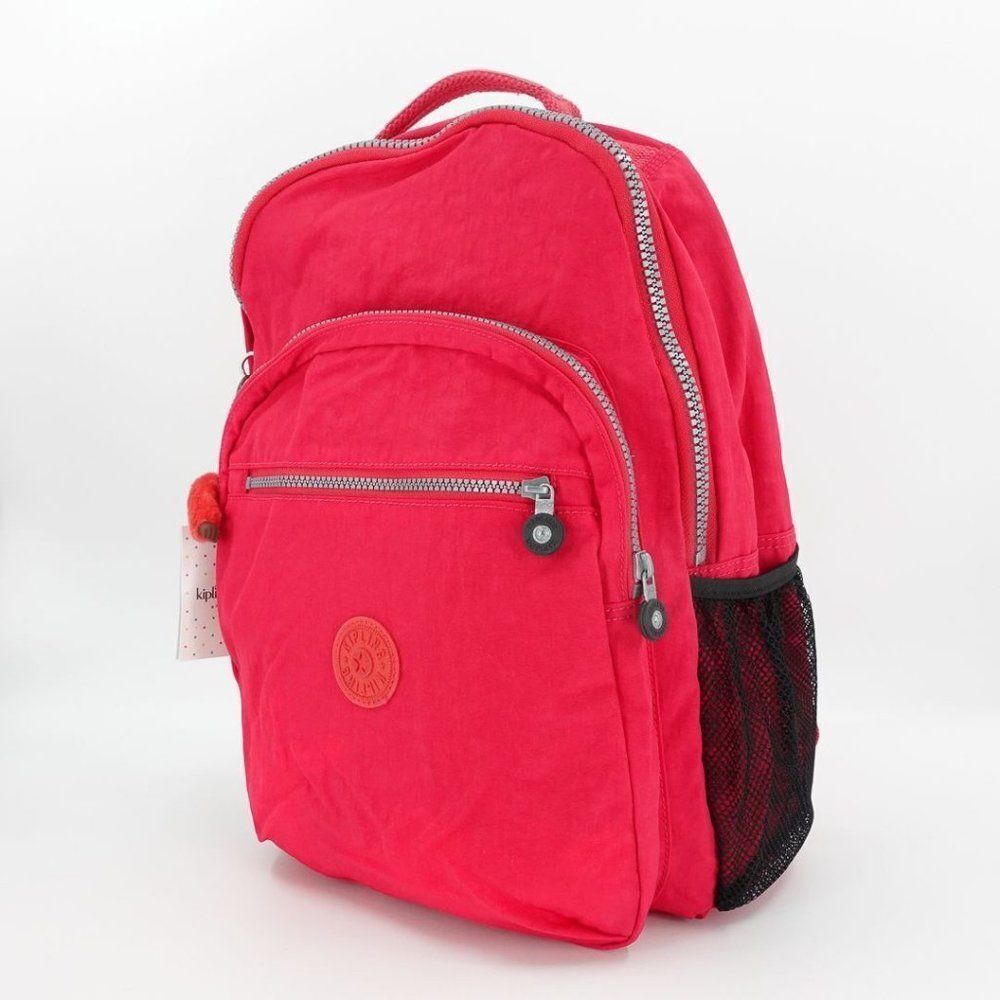 Kipling Seoul Large 15" Laptop Backpack Red Rouge - Picture 2 of 16